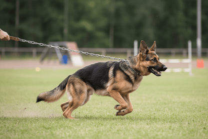 Chien-sport-avec-laisse-pour-chien-éclairage-naturel