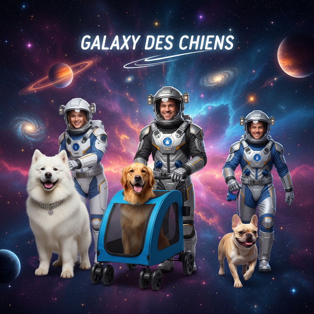 Bannière GALAXY DES CHIENS - Astronautes et Chiens