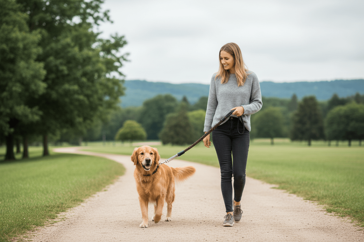 chien-connexion-apaisante-avec-longe-chien