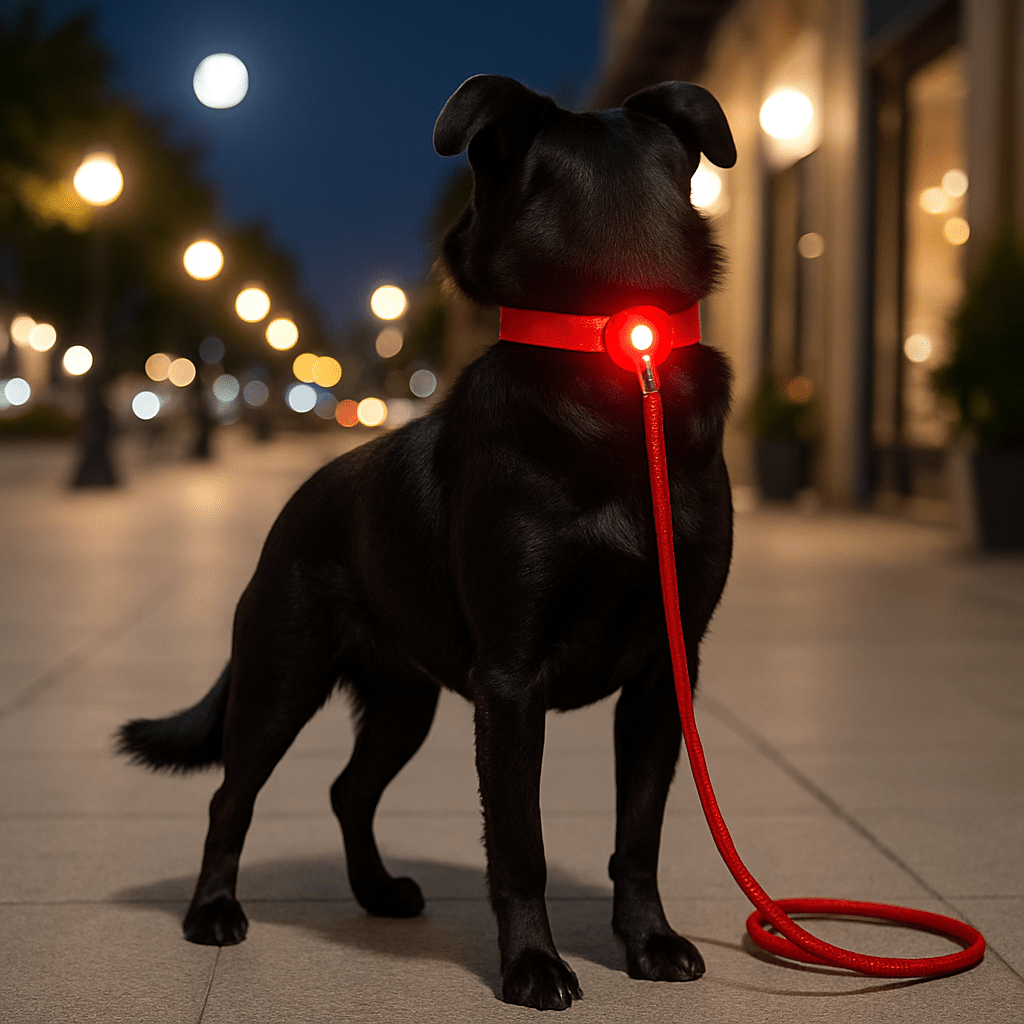 chien festif avec son collier chien