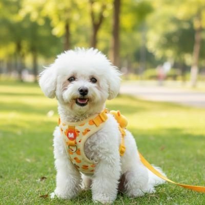 chien festoyant avec son harnais chien anti traction 