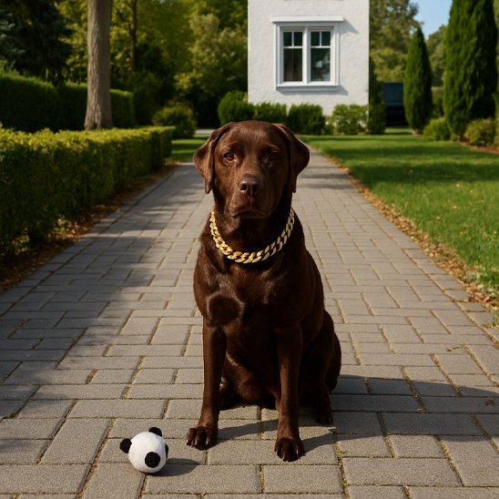 chien jouant avec collier pour chien