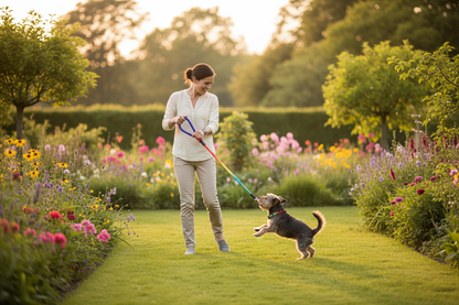 chien-jouant-jardin-laisse-avec-laisse-pour-chien 