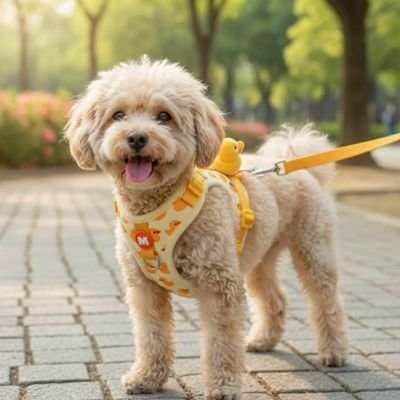 chien parve avec son harnais chien anti traction