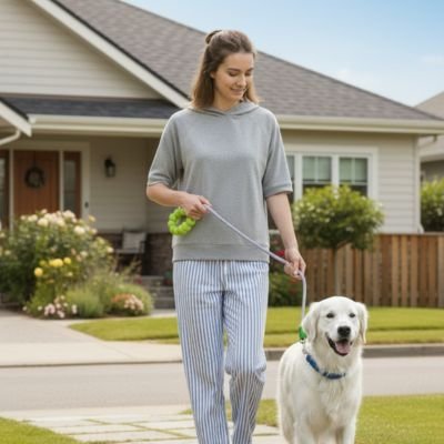 chien-soieil-avec-laisse-pour-chien
