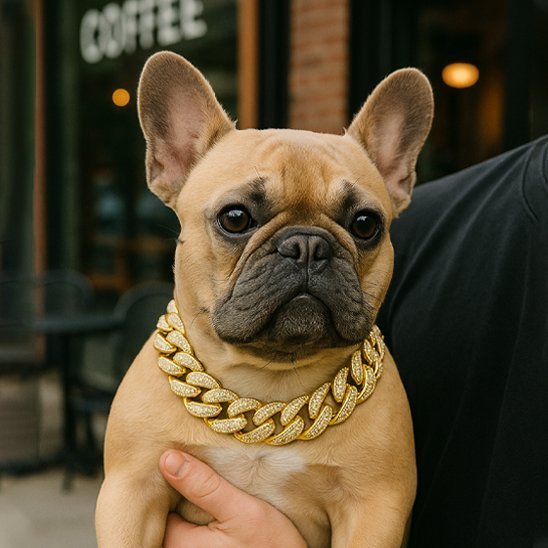 chien terrasse avec collier pour chien
