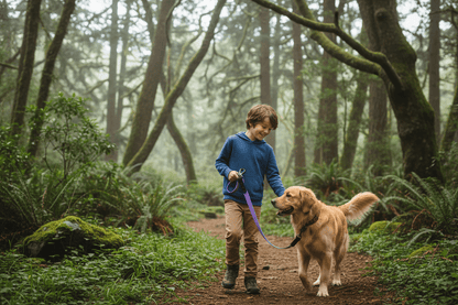 chien-visite-avec-longe-chien-violette