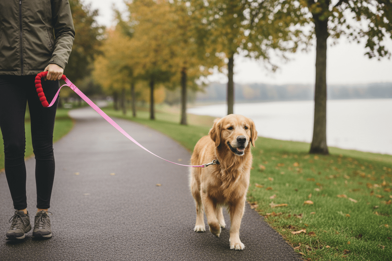 chienne sortie matinale longe chiens