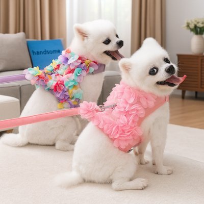 chiennes-jouant-lits-ensemble-avec-leurs-harnais-petit-chien
