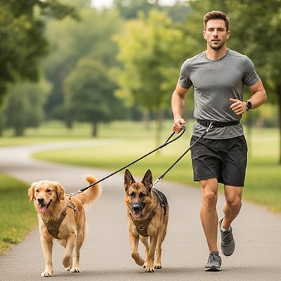 chiens-courant-avec-laisse-pour-chien