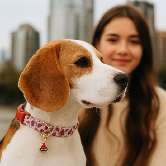 collier chien mignon canine compagnon