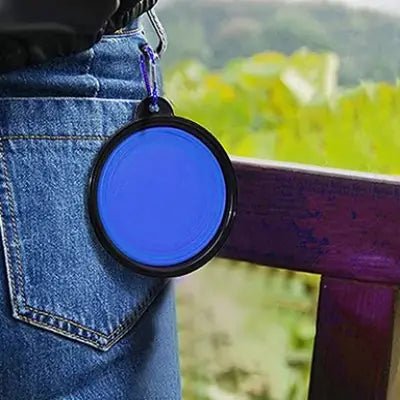 Gamelle pour Chien - SiliconeDogBowl™ - Bleu - GALAXY DES CHIENS