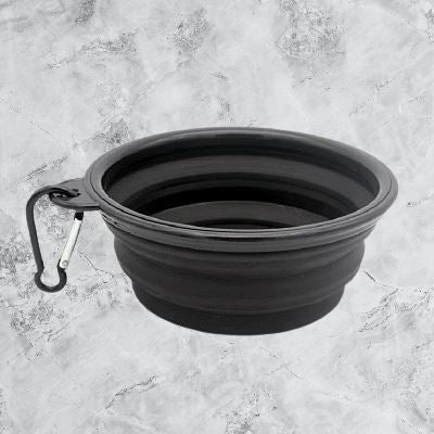 Gamelle pour Chien - SiliconeDogBowl™ - Noir - GALAXY DES CHIENS
