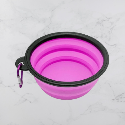 Gamelle pour Chien - SiliconeDogBowl™ - Pourpre - GALAXY DES CHIENS