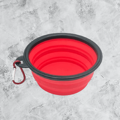 Gamelle pour Chien - SiliconeDogBowl™ - Rouge - GALAXY DES CHIENS