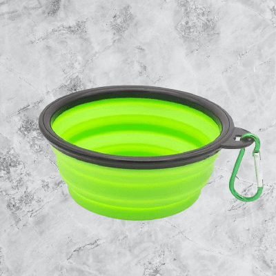 Gamelle pour Chien - SiliconeDogBowl™ - Vert - GALAXY DES CHIENS