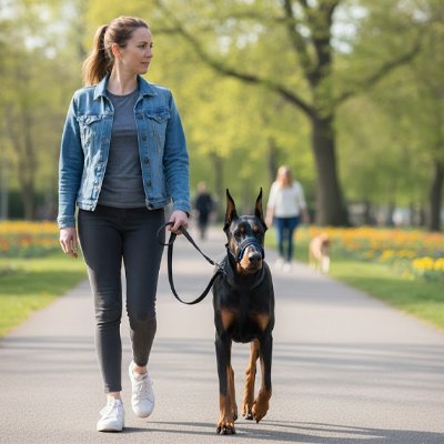 millou-marche-joyeuse-avec-sa-uselière-chien​