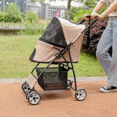 Poussette pour Chien - PetStroller™ - Beige - GALAXY DES CHIENS