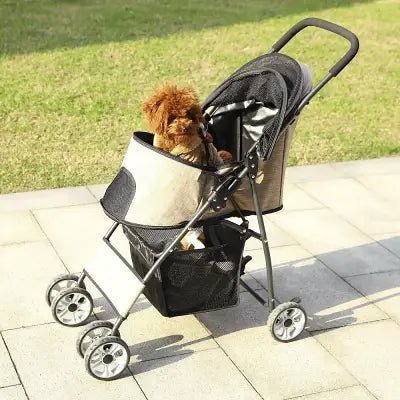 Poussette pour Chien - PetStroller™ - Beige - GALAXY DES CHIENS