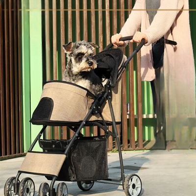 Poussette pour Chien - PetStroller™ - Beige - GALAXY DES CHIENS