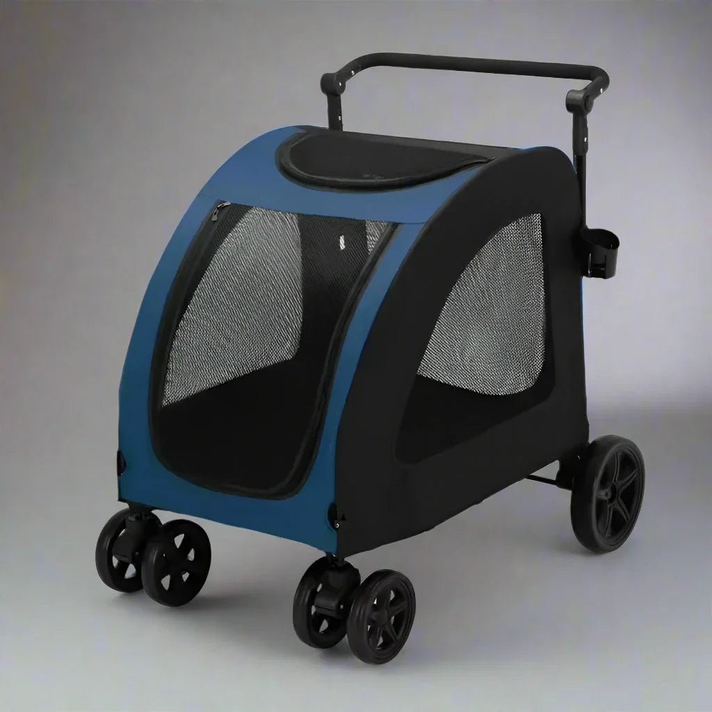 Poussette pour Chien - StrollyPet™ - Bleu - GALAXY DES CHIENS