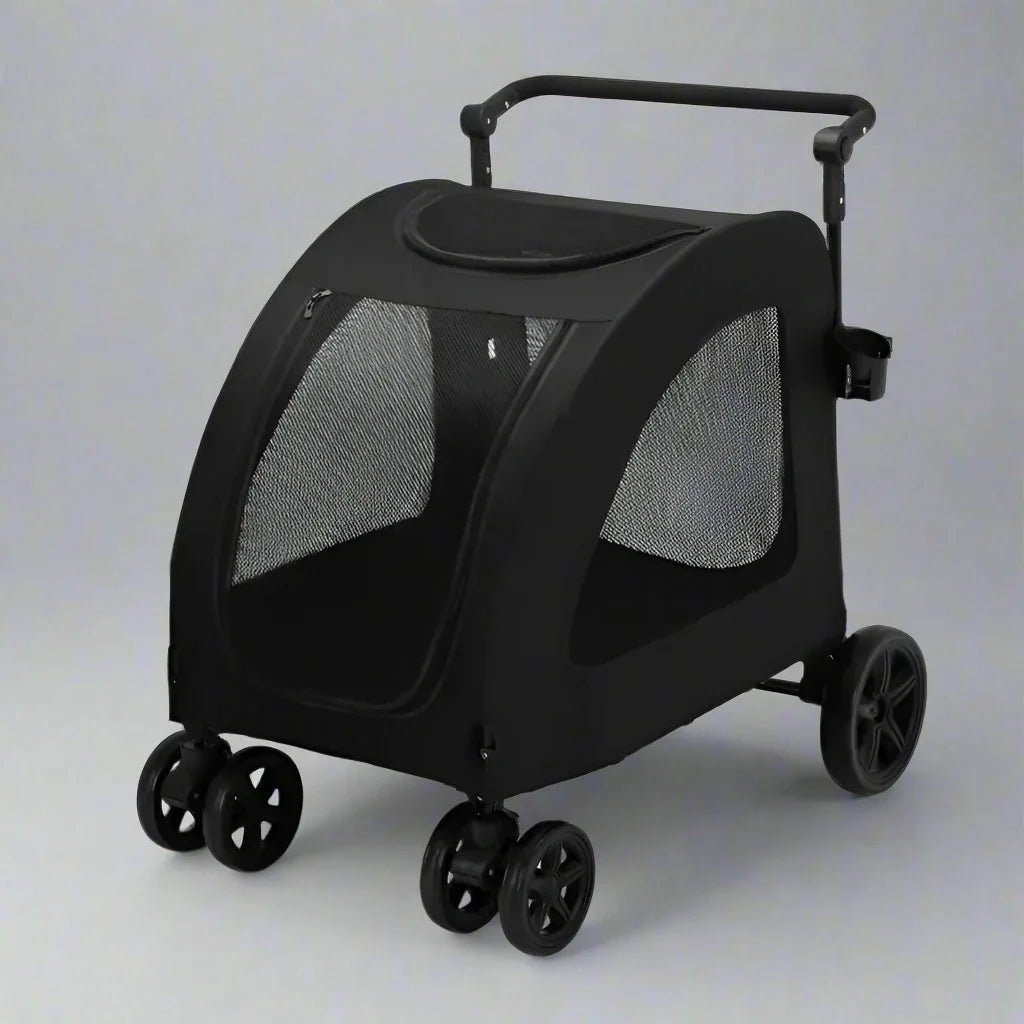 Poussette pour Chien - StrollyPet™ - Noir - GALAXY DES CHIENS
