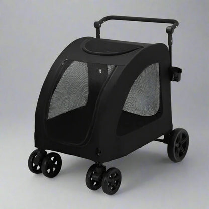 Poussette pour Chien - StrollyPet™ - Noir - GALAXY DES CHIENS