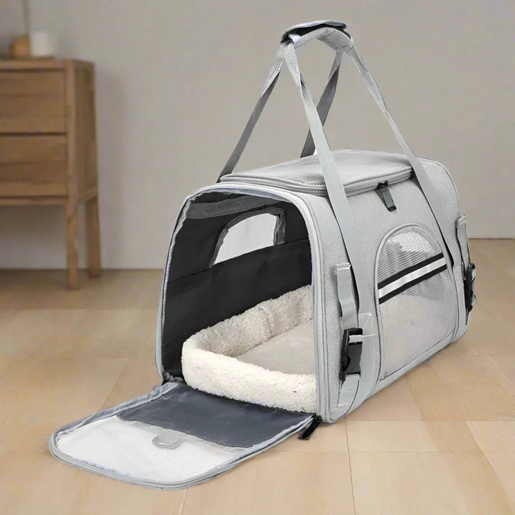 Sac de Transport pour Chien - DogCarrierBag™ - Gris - GALAXY DES CHIENS