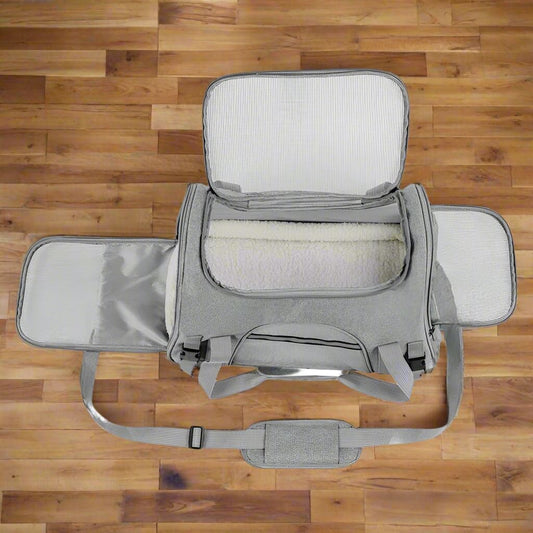 Sac de Transport pour Chien - DogCarrierBag™ - Gris - GALAXY DES CHIENS